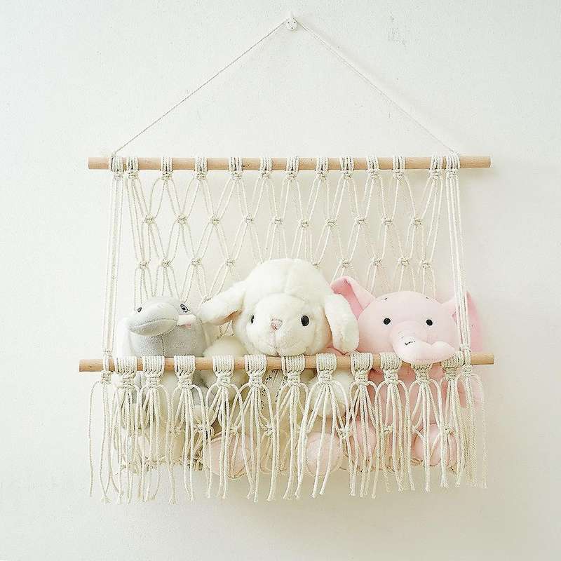 Macrame Magazine Storage Organizer Wall Hanging Decor A