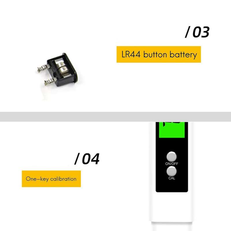 Lcd Ph Meter Pen Tester Accuracy 0.01, Automatic Calibration, Yellow