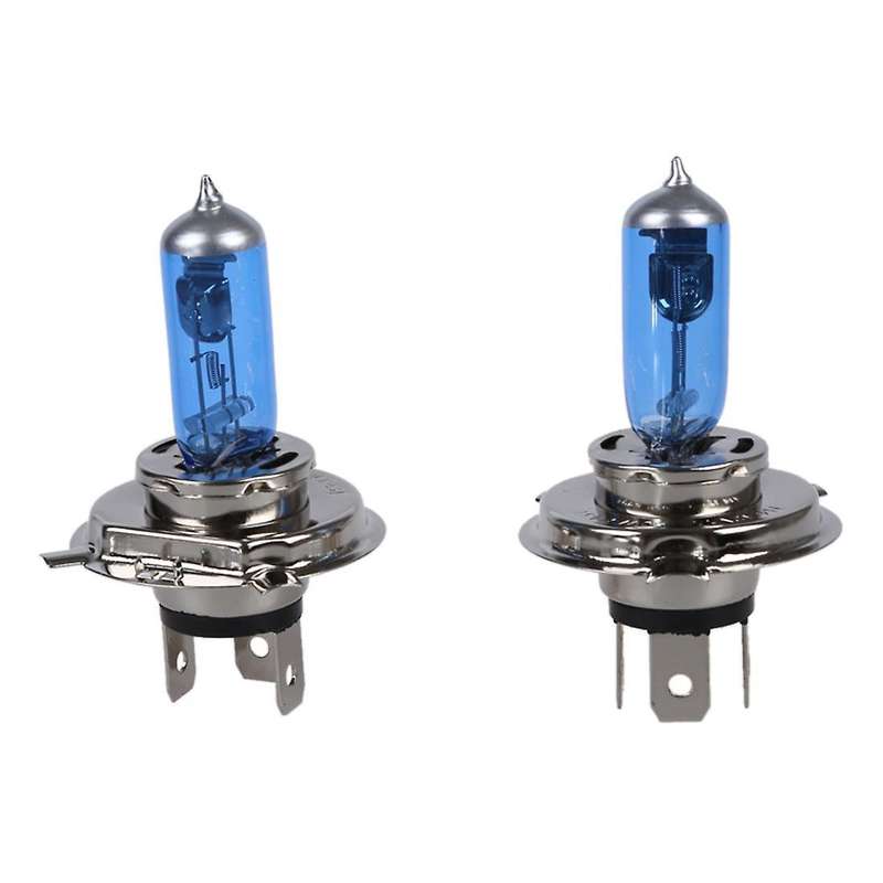 2 H4 Super White Car Headlight Bulbs Bulb Lamp 12v 100w
