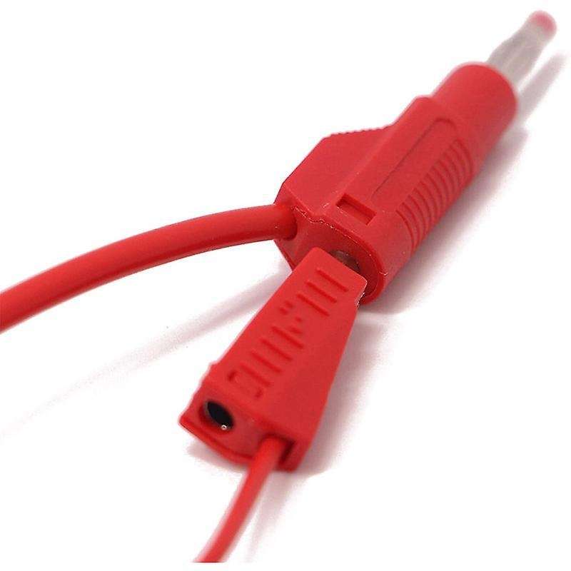10 Sets Retractable Sheath 4mm Banana Plug Connectors Plugs Adapter