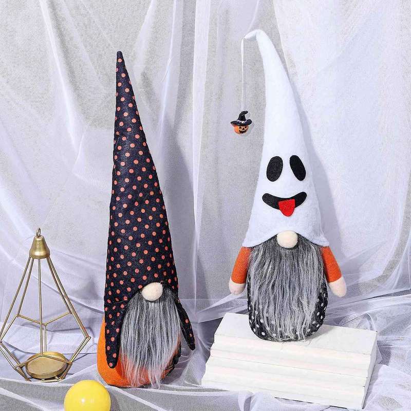 Halloween Faceless Dolls, Halloween Decorations (white Hat Models)
