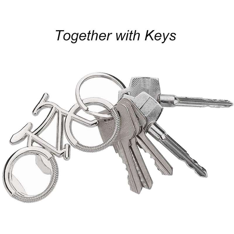 6 Pieces Bicycle Bottle Opener,metal Beer Bottle Opener Tools, Silver