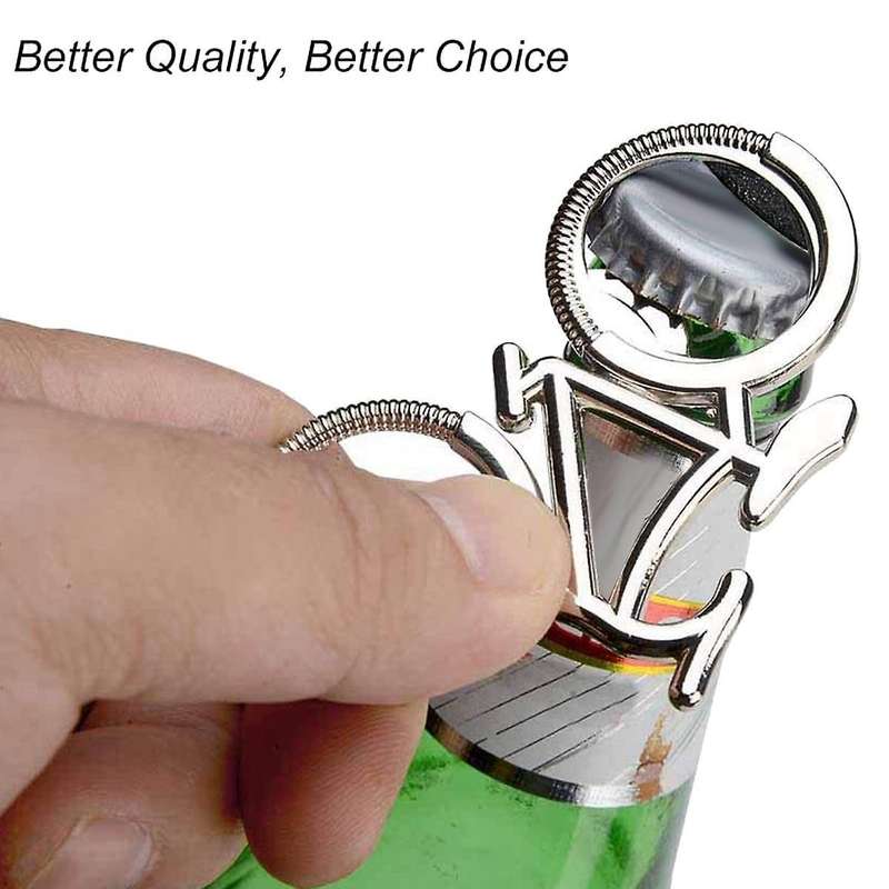6 Pieces Bicycle Bottle Opener,metal Beer Bottle Opener Tools, Silver