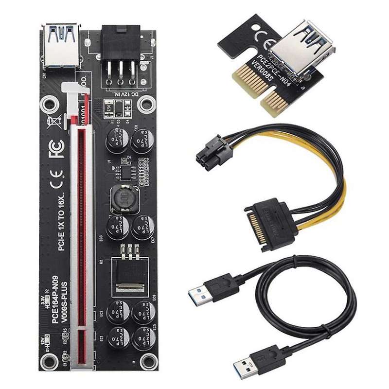 Ver009s Plus Pci Express 1x to 16x Reinforce Pci-ecard Power Cable