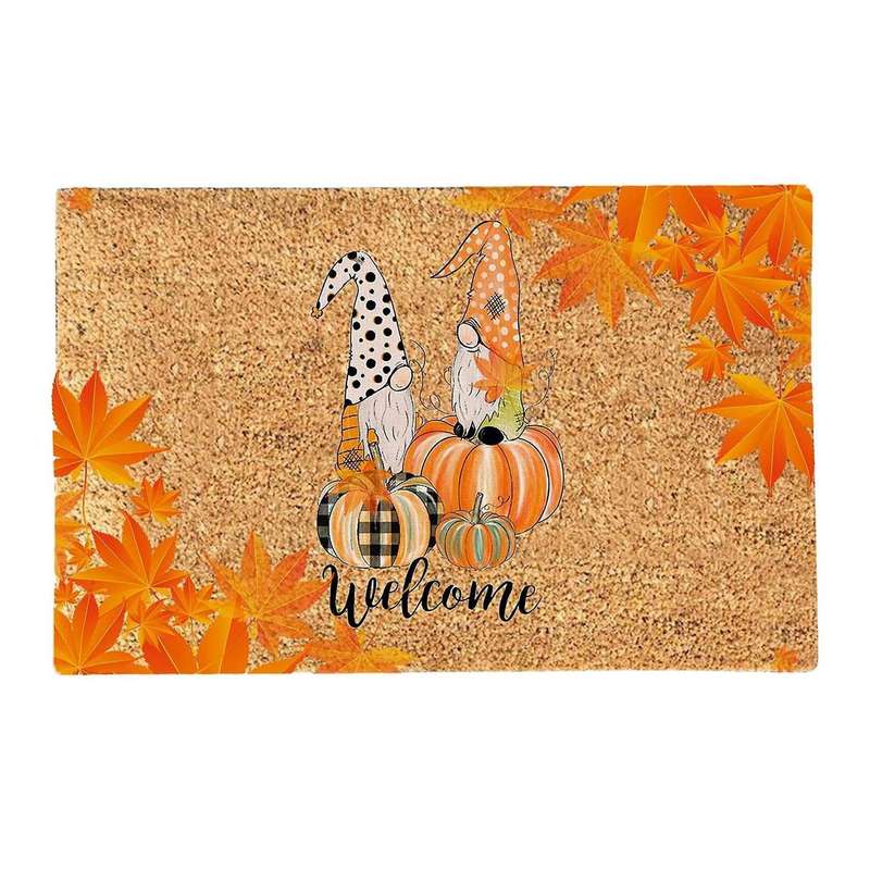 Thanksgiving Doormat Fall Autumn Door Mat Home Carpet 40x60cm F