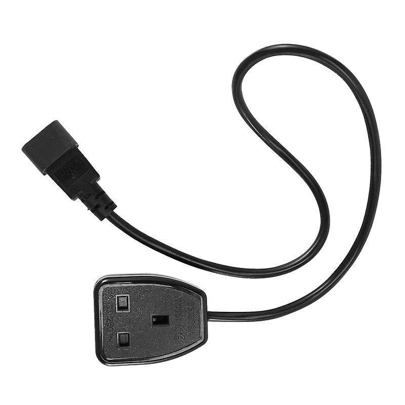 Iec C14 Male Plug to Uk 3pin Female Socket Power Adapter Cable (0.6m)