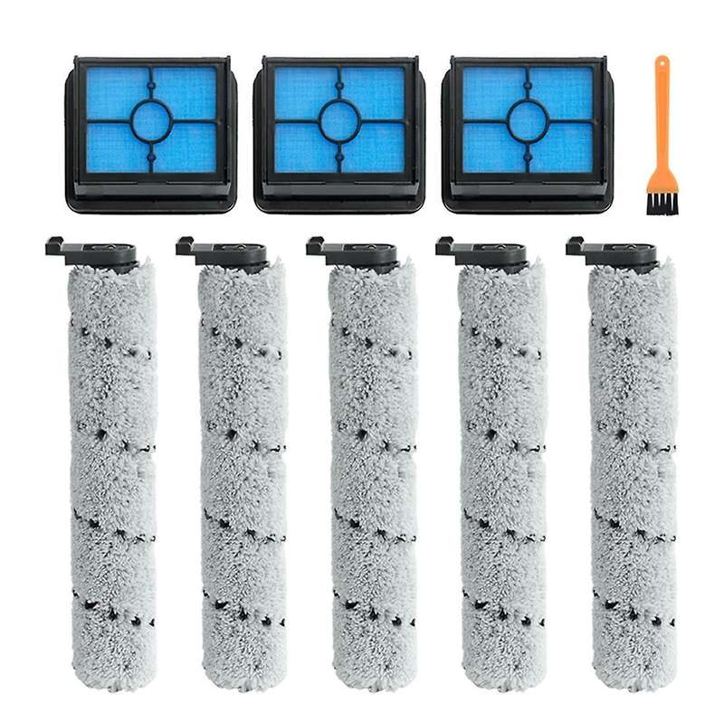 9pcs Roller Brush for Deerma Vx100 Wireless Floor Washer Cleanable