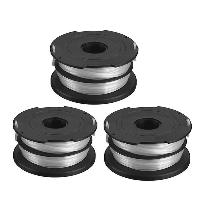 3 Pack String Trimmer Spools for Black+deacker Df-065 Df-065bkp Gh700