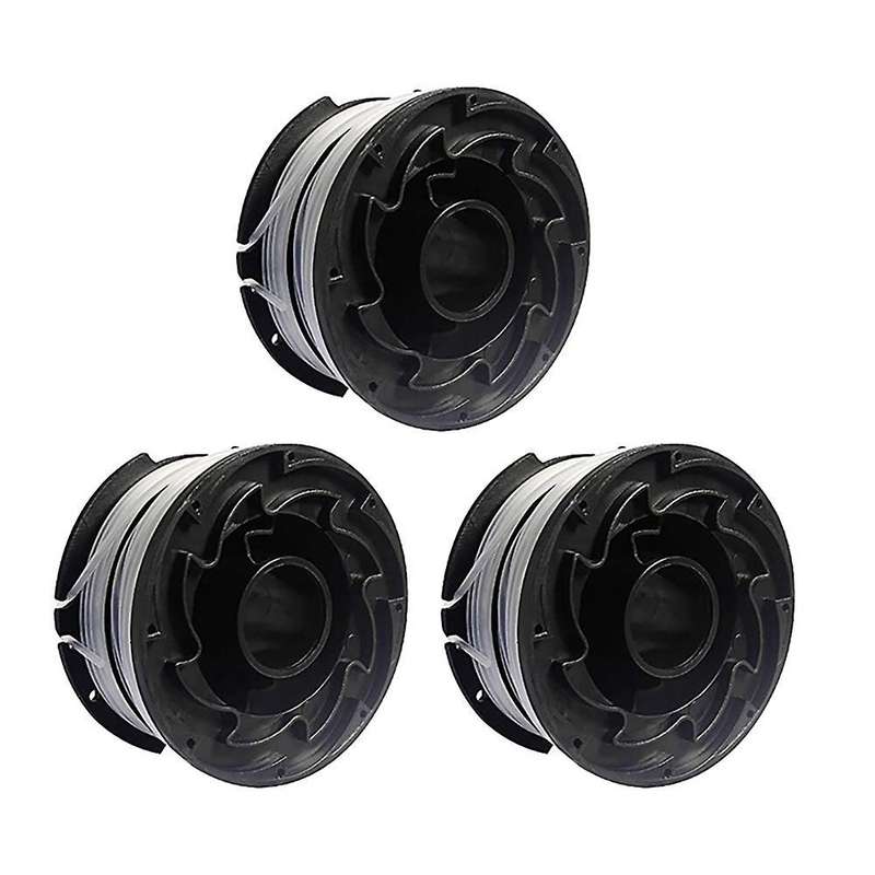 3 Pack String Trimmer Spools for Black+deacker Df-065 Df-065bkp Gh700