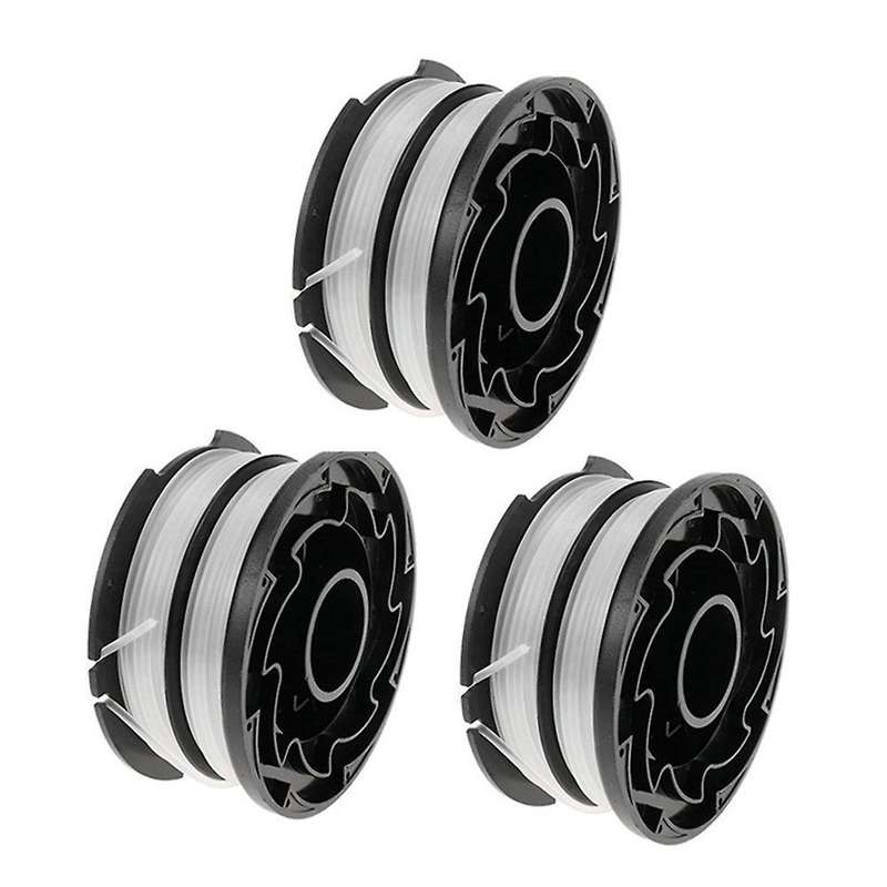 3 Pack String Trimmer Spools for Black+deacker Df-065 Df-065bkp Gh700