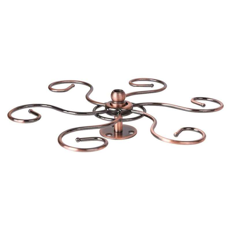 Rotatable Wine Glass Hanger Under Cabinet Hanging Racks (red Bronze)