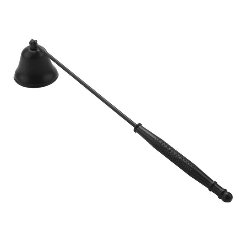 Candle Wick Flame Trimmer Bell Shaped Candle Extinguisher Black