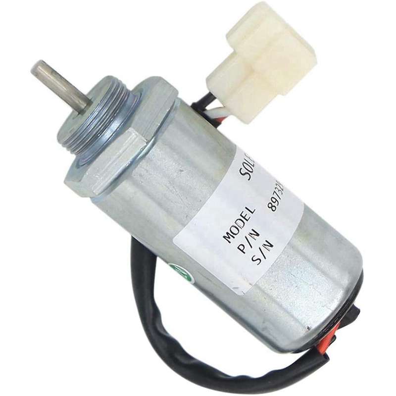 2x Excavator Engine Stop Solenoid for Isuzu Ex400 3ld1 3ld2 4le1 12v