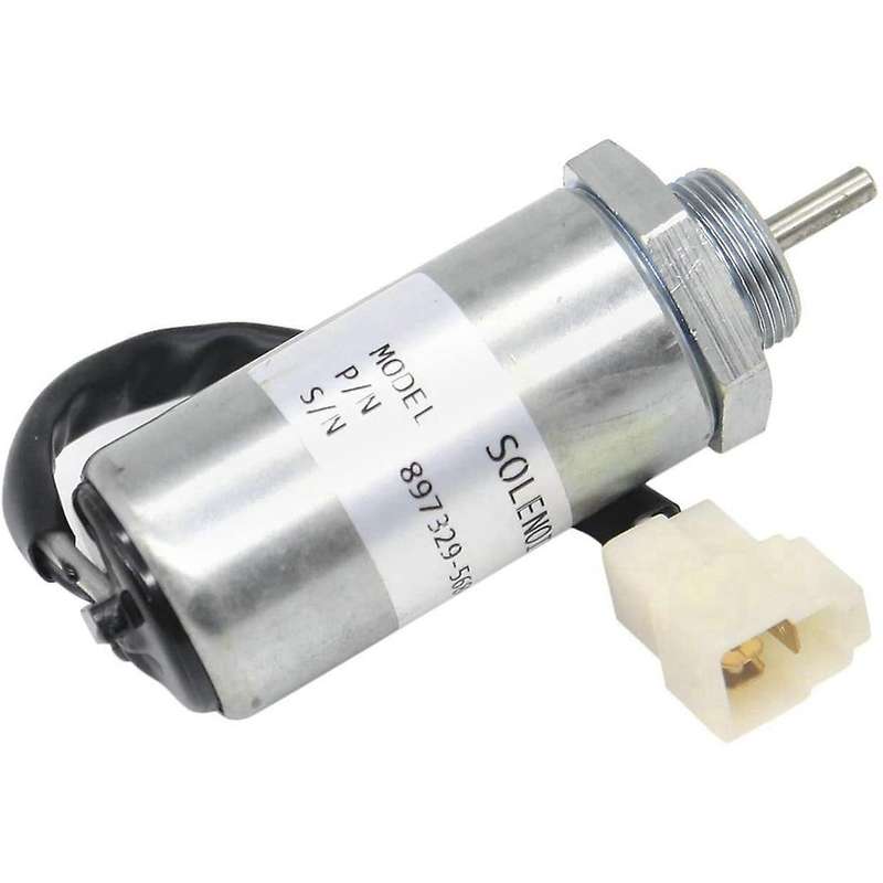 2x Excavator Engine Stop Solenoid for Isuzu Ex400 3ld1 3ld2 4le1 12v