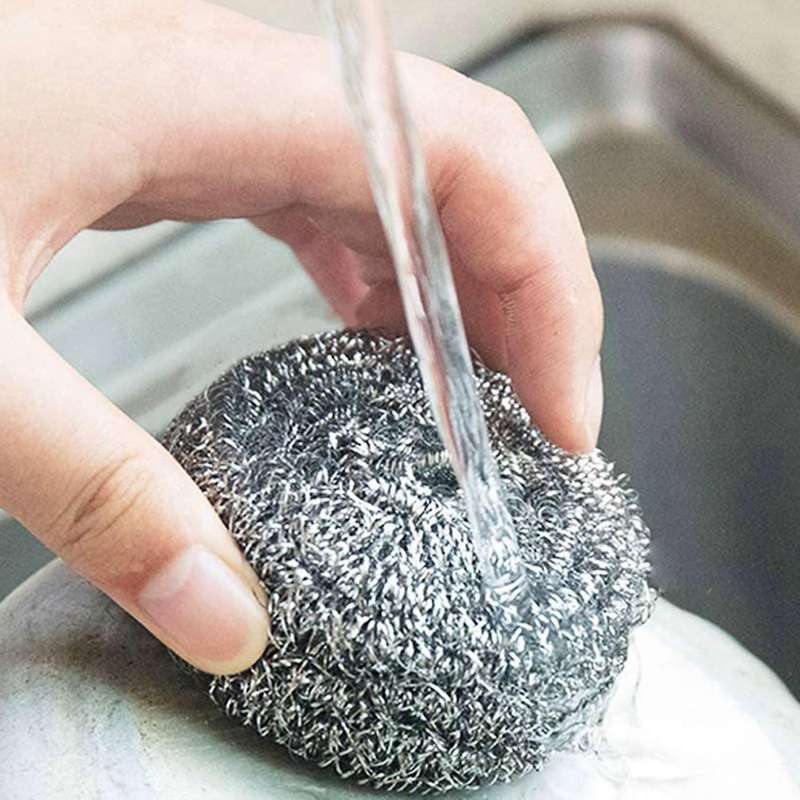 32 Pcs Stainless Steel Sponges Scrubbers for Removing Rust Dirty
