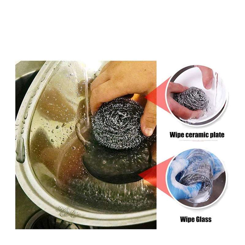 32 Pcs Stainless Steel Sponges Scrubbers for Removing Rust Dirty