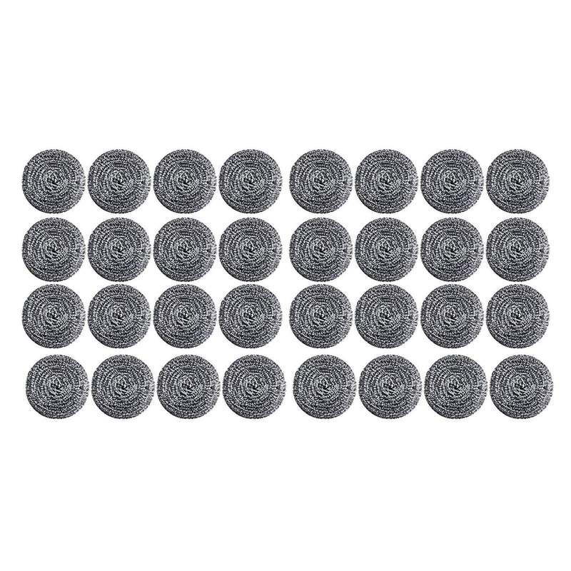 32 Pcs Stainless Steel Sponges Scrubbers for Removing Rust Dirty