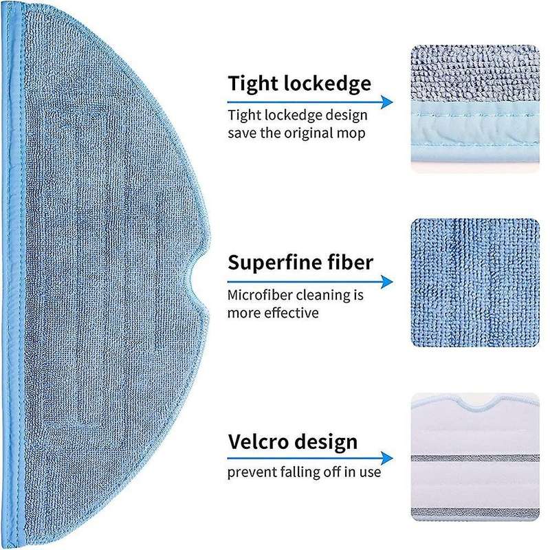 For Xiaomi Roborock Mop Cloths Pads Filters Of S7 T7s T7 Plus Robotic