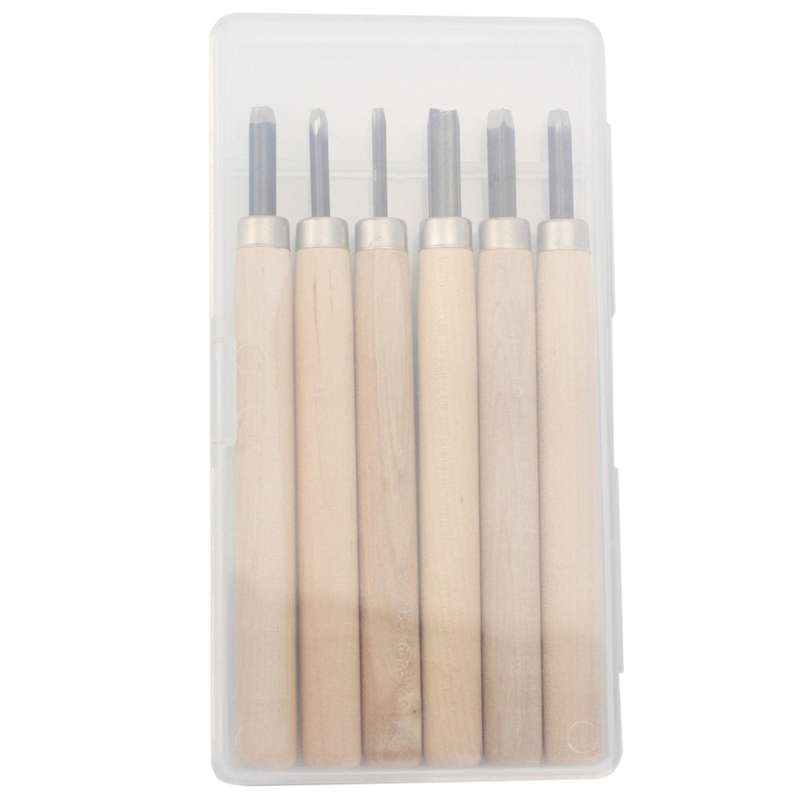 Woodworking 6pcs 2 Boxes/set Boxed Rubber Stamp Carving Knife
