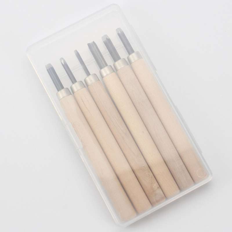 Woodworking 6pcs 2 Boxes/set Boxed Rubber Stamp Carving Knife