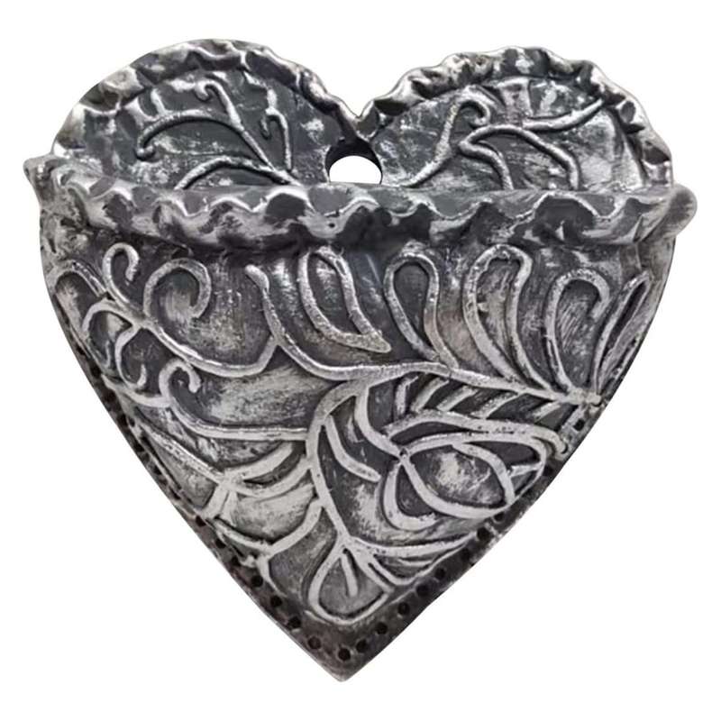Heart-shaped Succulent Resin Flower Pot Planting Succulent Pots B