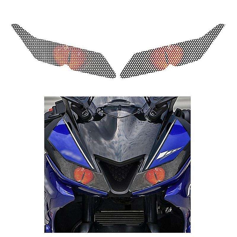 Motorcycle Headlight Sticker Eye Body for Yamaha Yzfr15 2017 2018 A