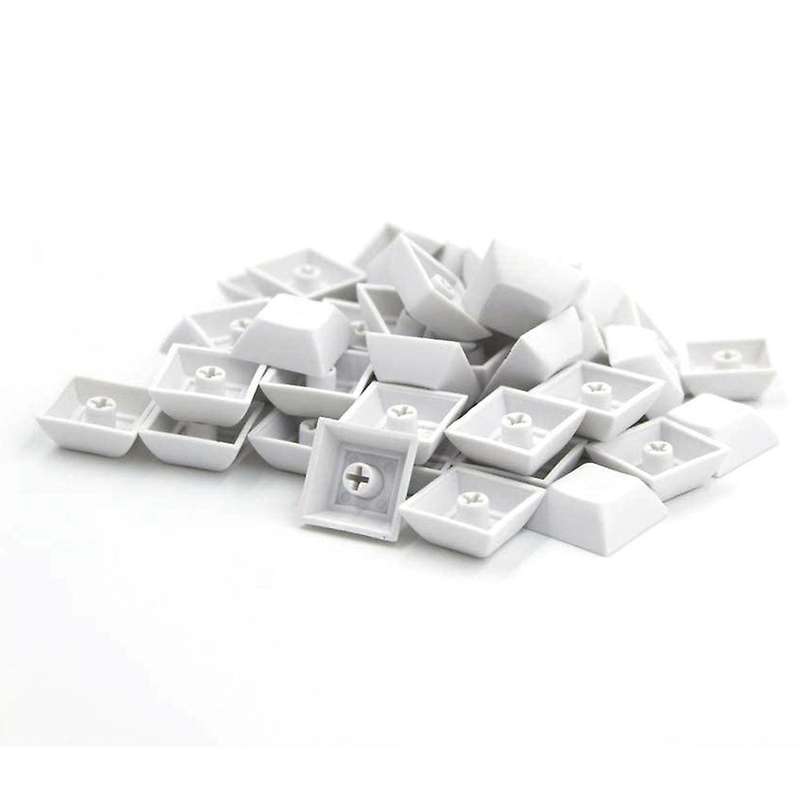 37 Pcs Pbt Dsa 1u Keycaps for Cherry Mx Custom Keycap Set,white