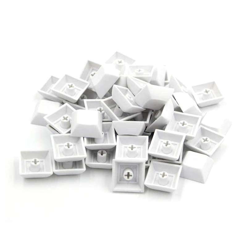 37 Pcs Pbt Dsa 1u Keycaps for Cherry Mx Custom Keycap Set,white