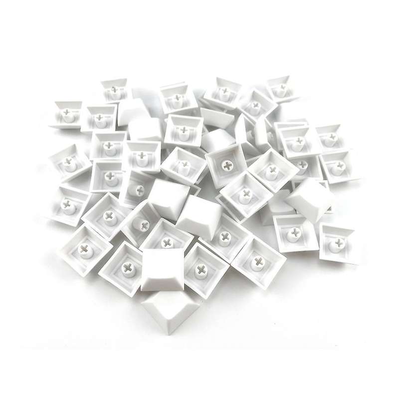 37 Pcs Pbt Dsa 1u Keycaps for Cherry Mx Custom Keycap Set,white