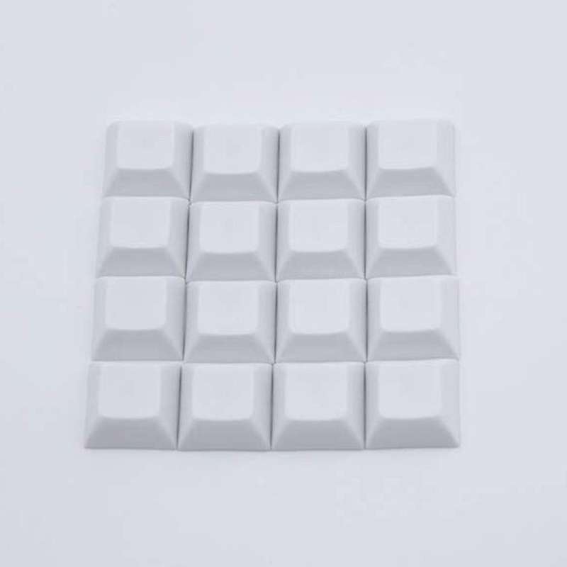 37 Pcs Pbt Dsa 1u Keycaps for Cherry Mx Custom Keycap Set,white