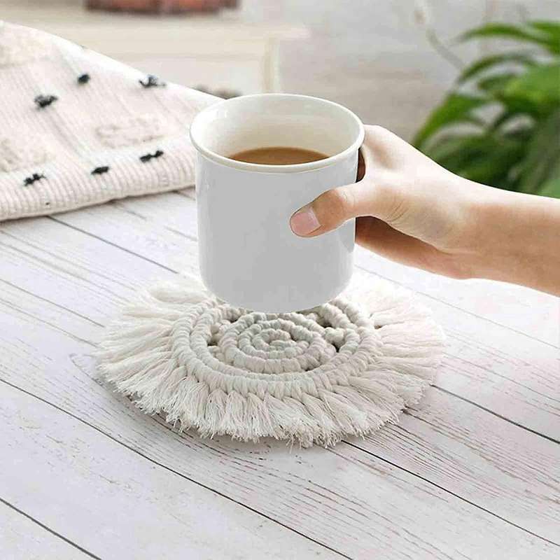 2pcs Coasters for Drinks Absorbent Cup Coasters for Wooden Table Desk
