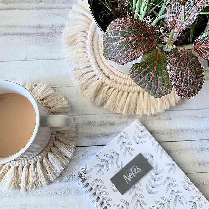 2pcs Coasters for Drinks Absorbent Cup Coasters for Wooden Table Desk