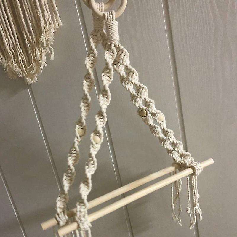 Hanging Wooden Stick to Wear Bedroom Sitting Room Adornment to Braid