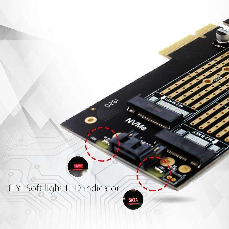 Jeyi Sk6 M.2 Nvme Ssd Ngff to Pcie X4 Adapter Suppor Pci Express 3.0