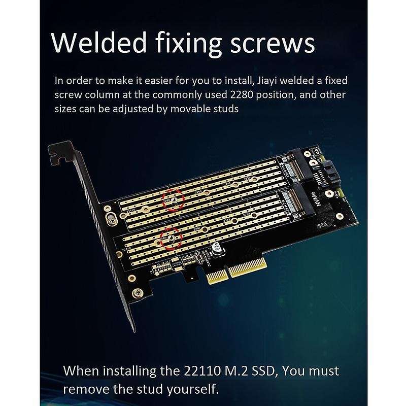 Jeyi Sk6 M.2 Nvme Ssd Ngff to Pcie X4 Adapter Suppor Pci Express 3.0