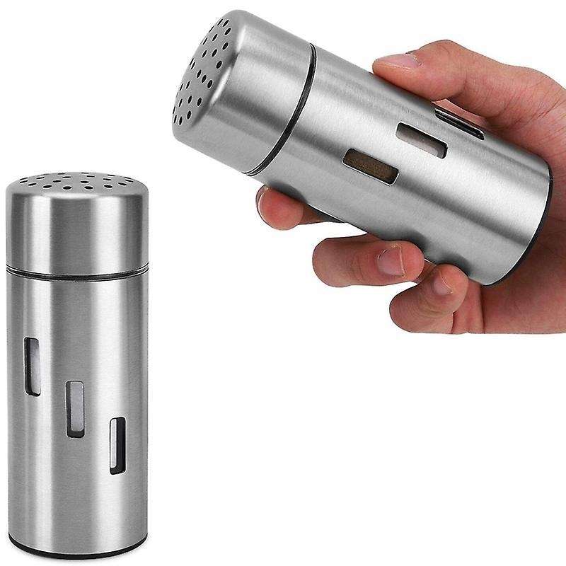 2pcs Salt and Pepper Shakers, Stainless Steel Spice Shaker