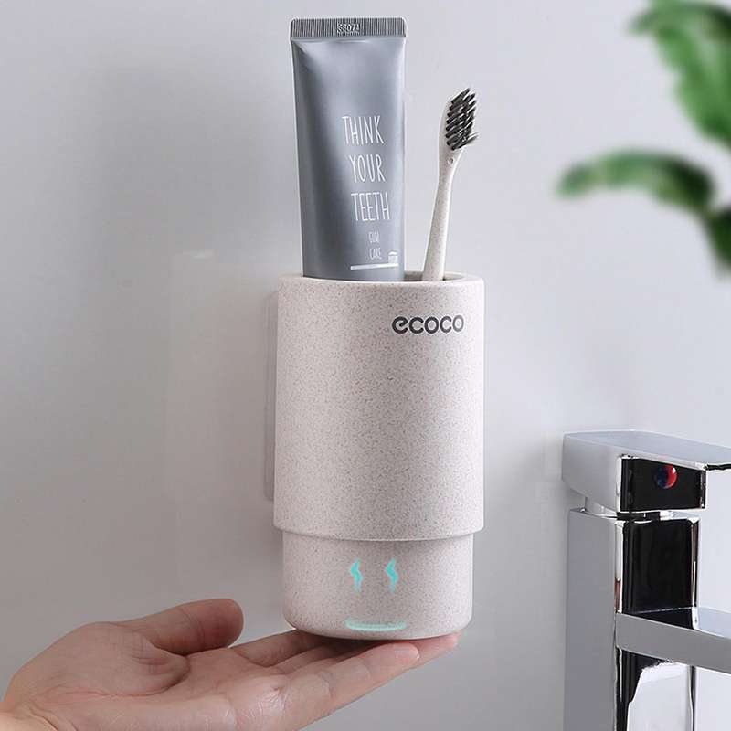 Ecoco Magnetic Adsorption Inverted Toothbrush Holder Storage Rack C