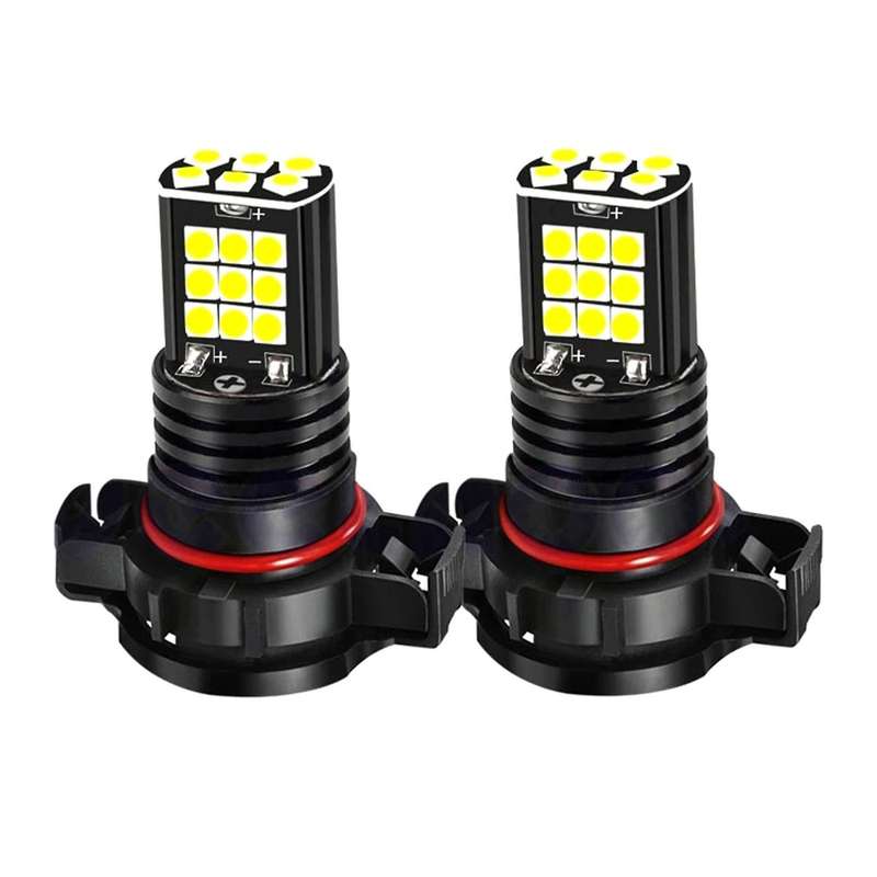 2pcs Fog Light Psx24w H16 Pwy24w Psy24w S19w Led Bulbs 3030 24smd