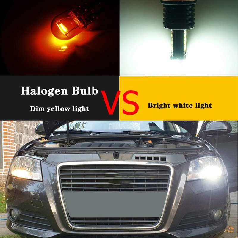 2pcs Fog Light Psx24w H16 Pwy24w Psy24w S19w Led Bulbs 3030 24smd