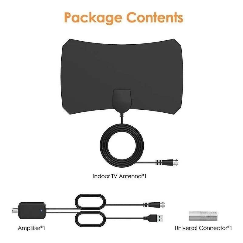 Indoor Tv Antenna,hd Digital Tv Antenna Long 80 Miles Range+signal