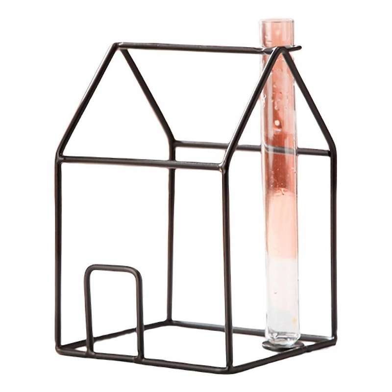 Eurpure Style Creative House Glass Vase Decoration Home, Black