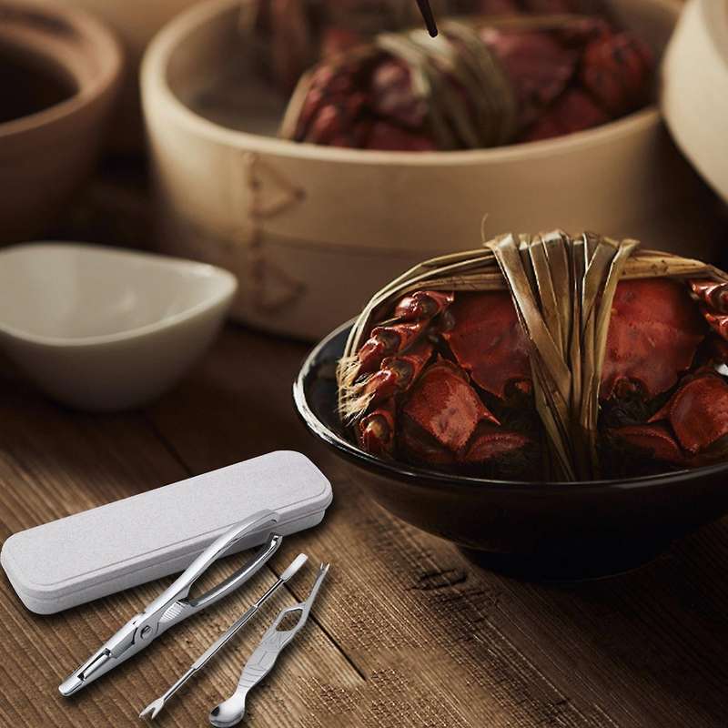 Big Crab Peel Shrimp Seafood Tool Clamp Pliers Clip Pick-3pcs