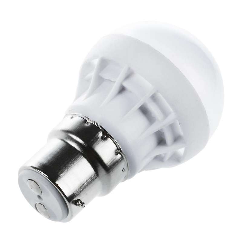 B22 Energy Save Led Bulb Light Lamp 220v 3w Cool White New Imitate Ceramic)