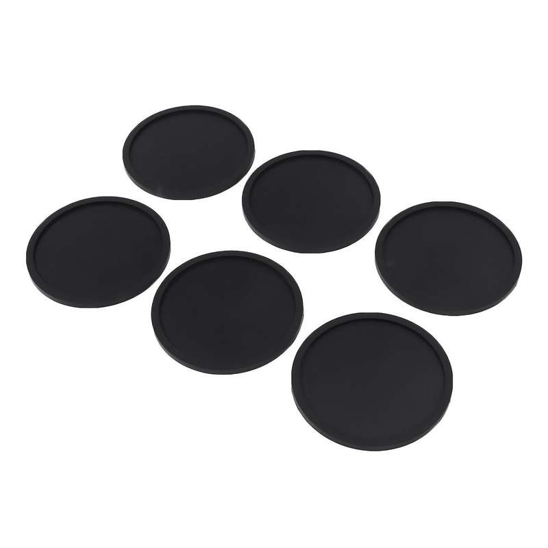 Simple Modern 6pcs Silicone Coaster Glass Placemats Non Slip