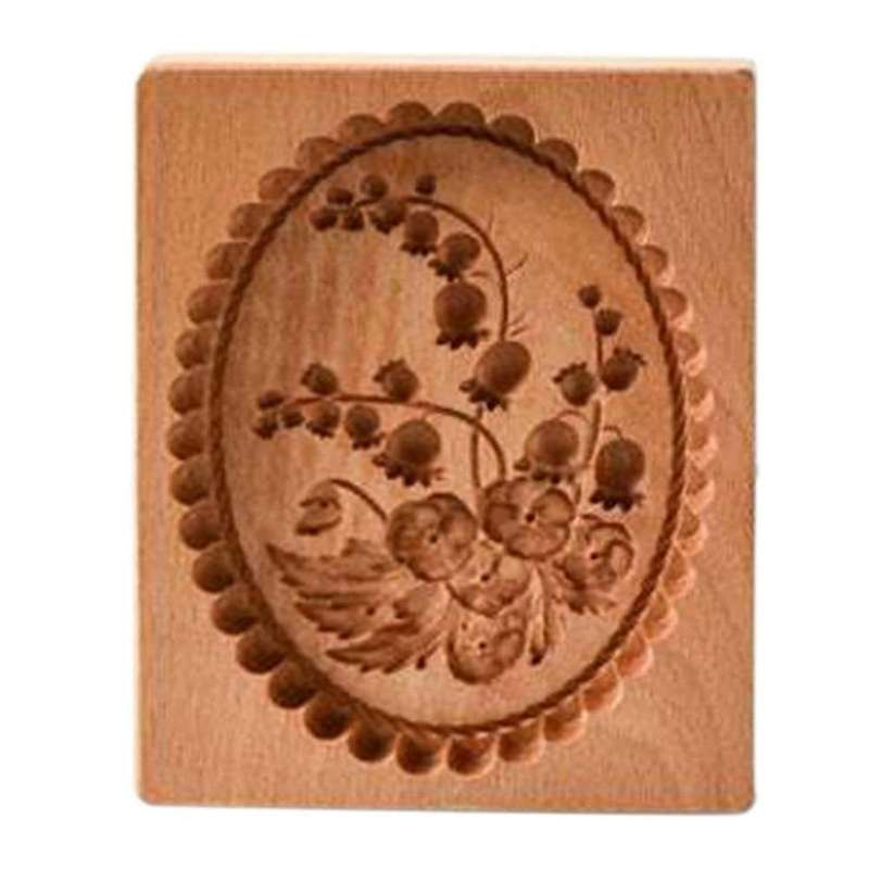 Cookie Mold Shortbread Mold Wooden Biscuit Cutter Cookie Mold A