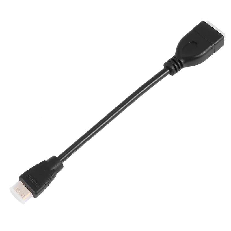Mini Hdmi to Hdmi Cable,0.5ft to Hdmi Female Adapter 0.15m, Black