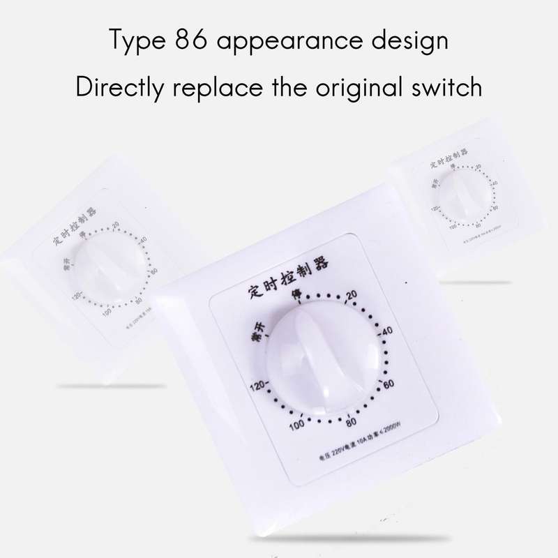 Countdown Switch 120 Minutes High-power Water Pump Timer 86 Panel
