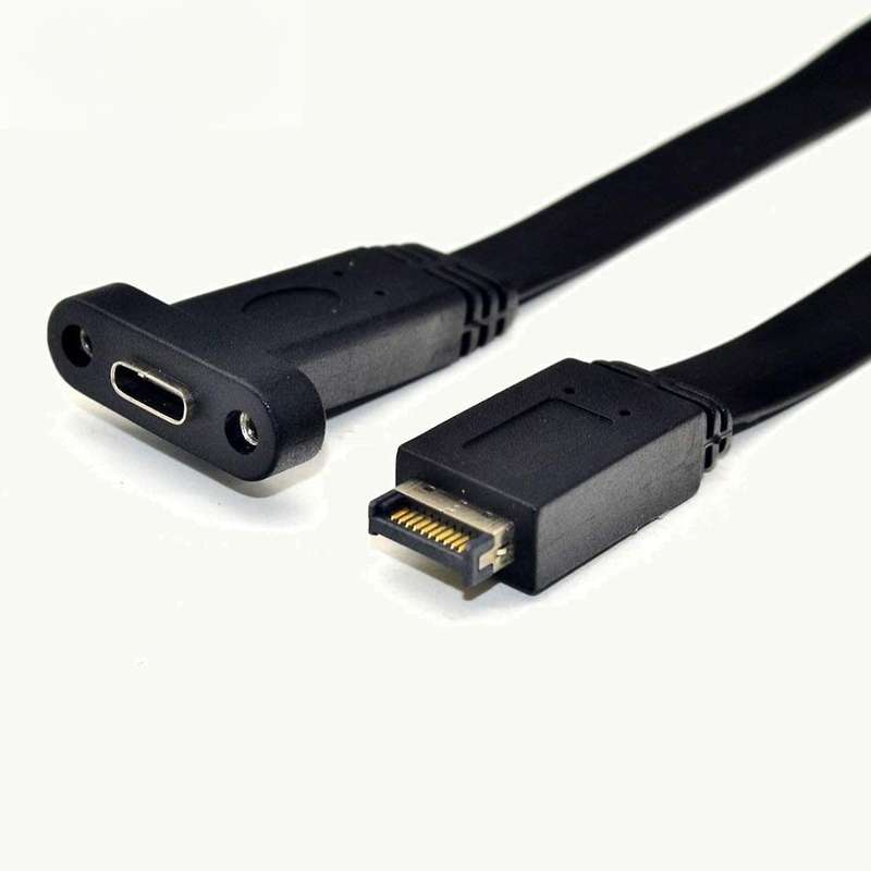 Front Panel Header Extension Cable,type E to Type C Cable(50cm)