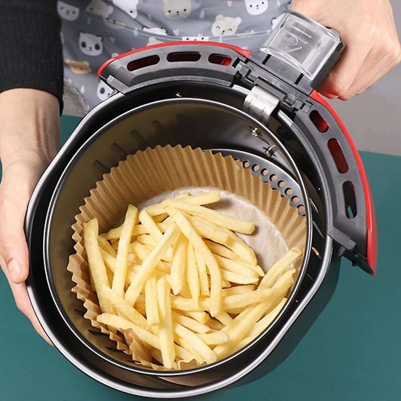 30pcs Air Fryer Parchment Paper Non-stick Baking Mat for Kitchen