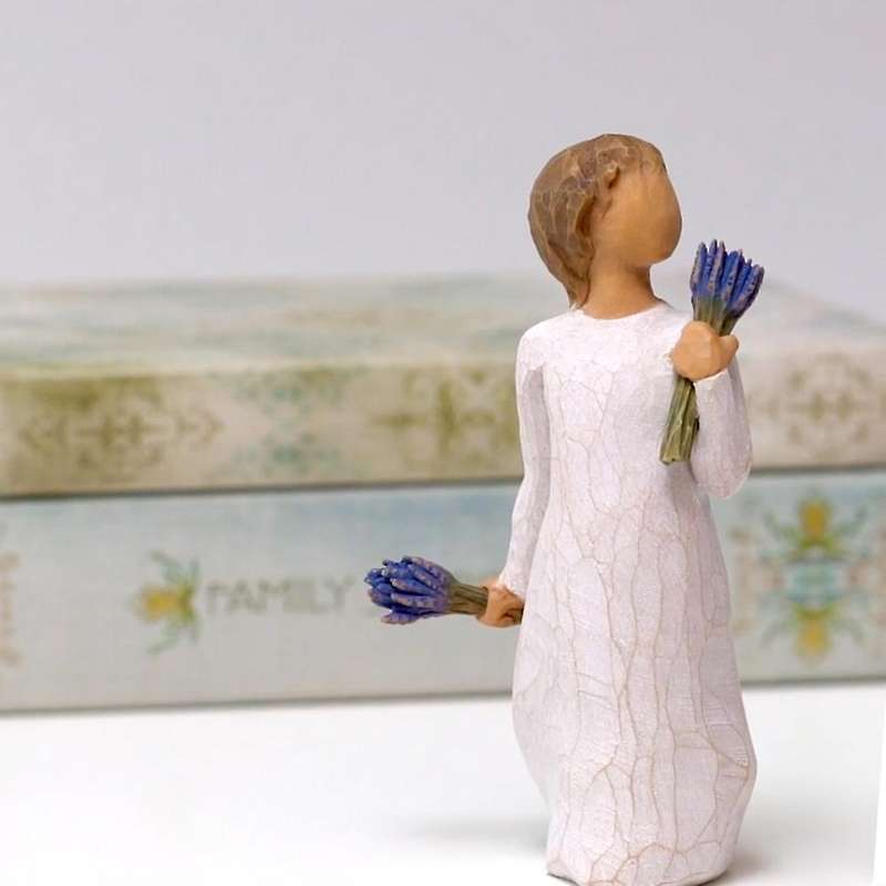 Bouquet Boys Miniature Statues Resin Crafts Valentine's Day Gift